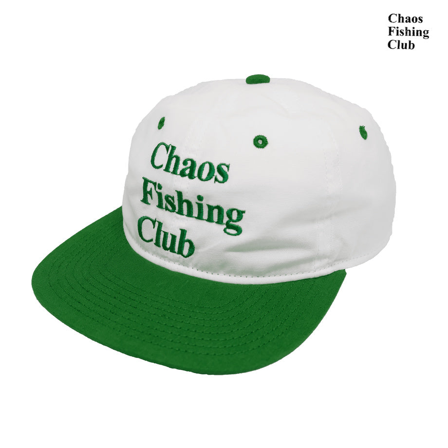 Chaos Fishing Club] LOGO CAP WHITE/GREEN(下單前請先聊聊詢問庫存