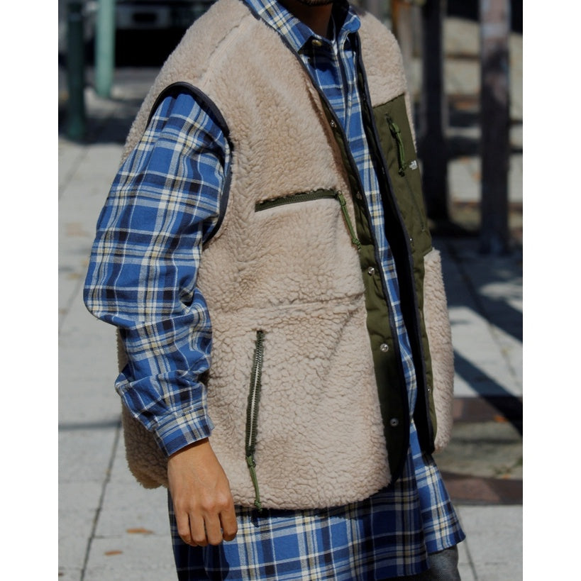 [日本線紫標 TNF] Wool Boa Fleece Field Cardigan羊毛抓絨開衫外套(下單前請先聊聊)