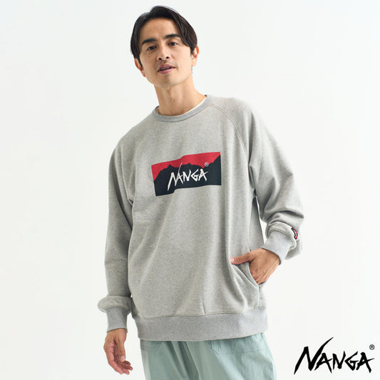 [NANGA] ECO HYBRID BOX LOGO SWEATSHIRT(下單前請先聊聊詢問庫存)