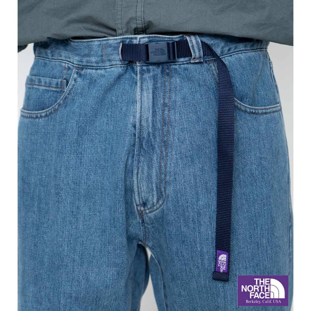 日本線紫標The North Face] Denim Straight Pants牛仔直筒褲(下單前請