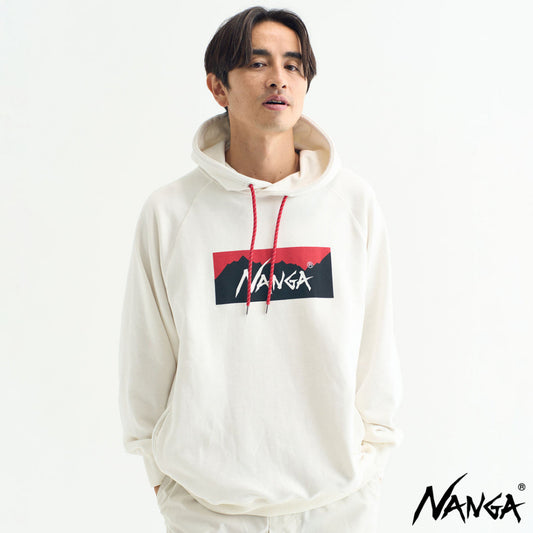 [NANGA] ECO HYBRID BOX LOGO SWEAT HOODIE(下單前請先聊聊詢問庫存)