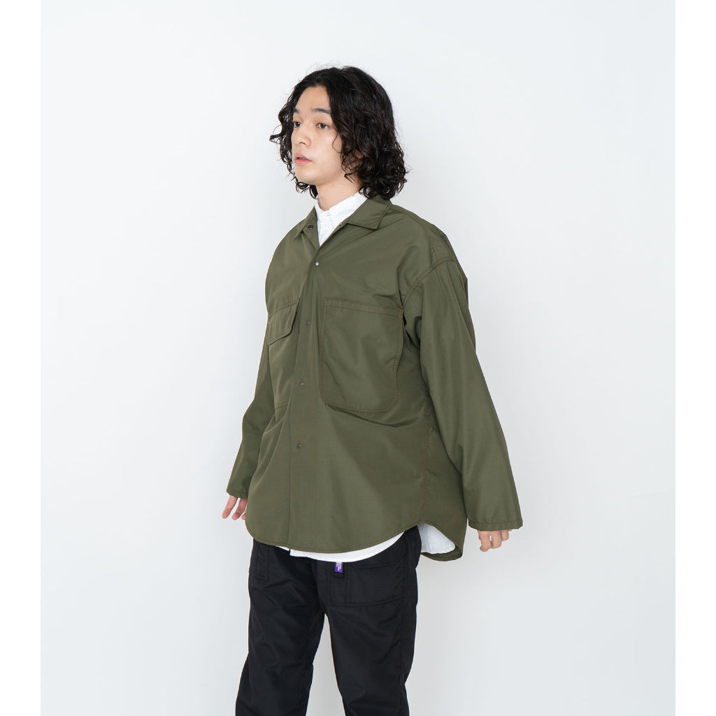 日本線紫標The North Face] Polyester Wool Ripstop Trail Shirt