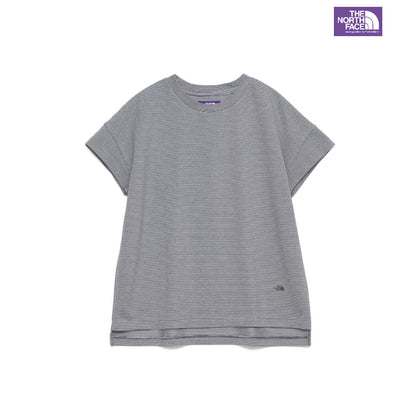 [日本線紫標 The North Face]Moss Stitch Field Cropped Sleeve Tee(下