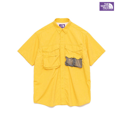 [日本線紫標 The North Face]Polyester Linen Field H/S Shirt(下單前請先聊