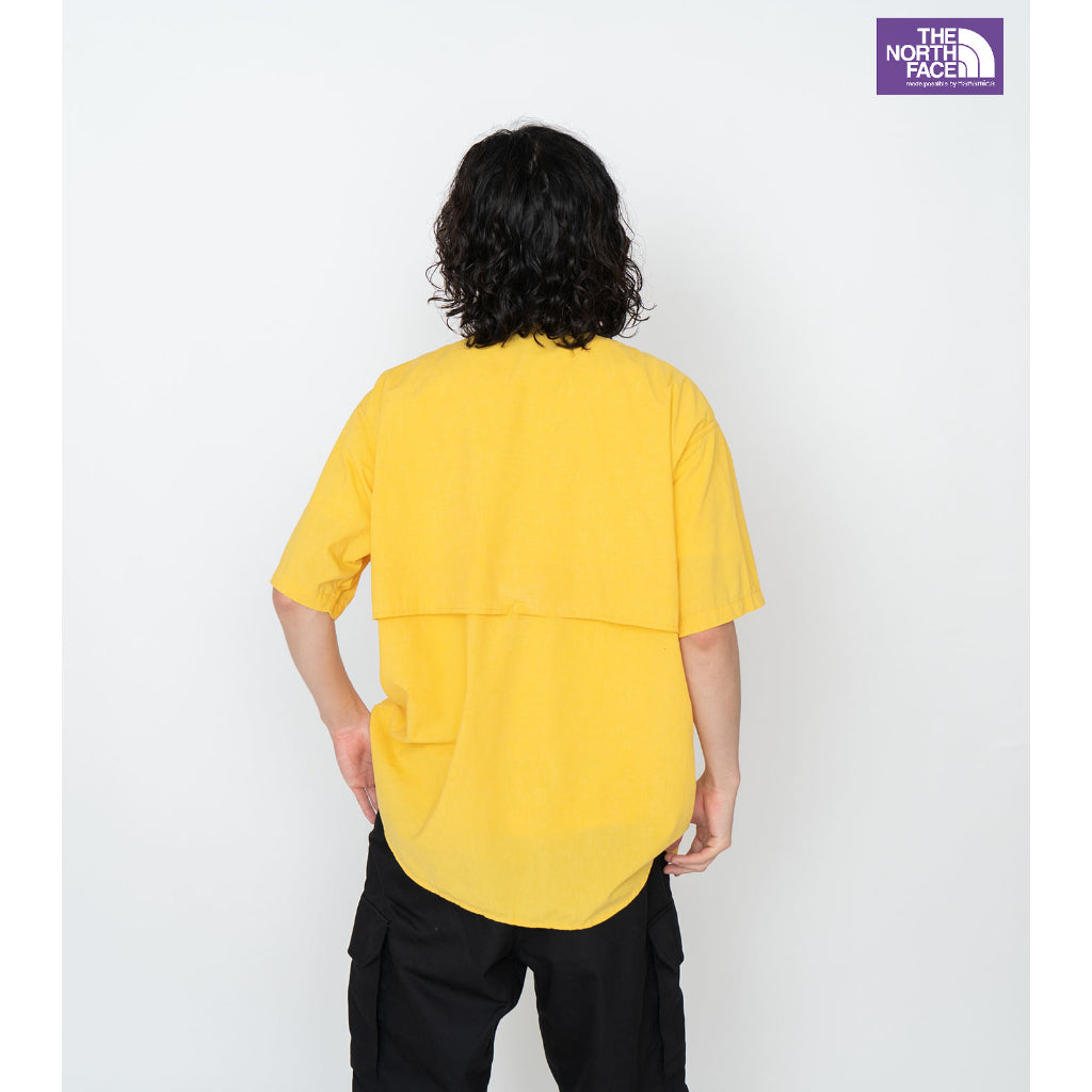 日本線紫標The North Face]Polyester Linen Field H/S Shirt(下單前請